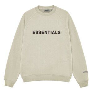 Fear of God Essentials Silicone Letter Crew Neck Pullover Sweatshirt